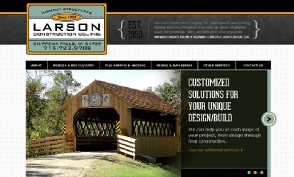 Larson Construction Company, Inc. screenshot
