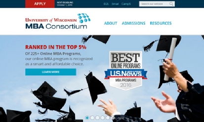 University of Wisconsin MBA Consortium screenshot