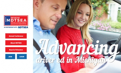 Michigan Driver & Traffic Safety Education Association (MDTSEA) screenshot