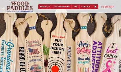 www.woodpaddles.com Logo