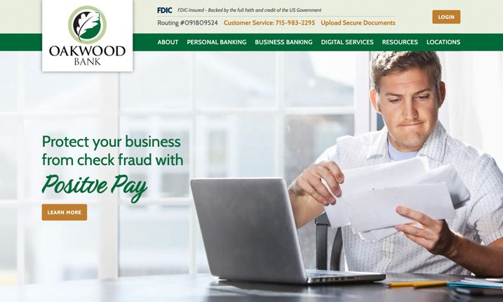 www.oakwoodbank.net Logo
