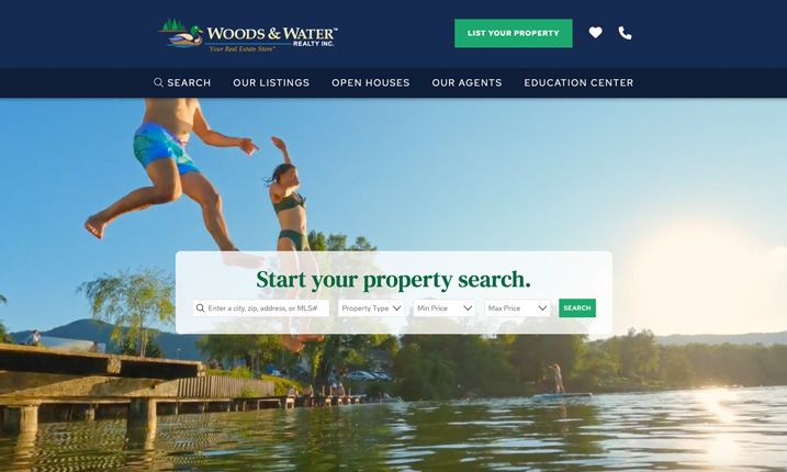 www.woodsandwater.com Logo
